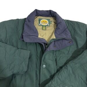 Cabelas Thinsulate Insulated Field Jacket Mens XLT Tall Green Outdoors